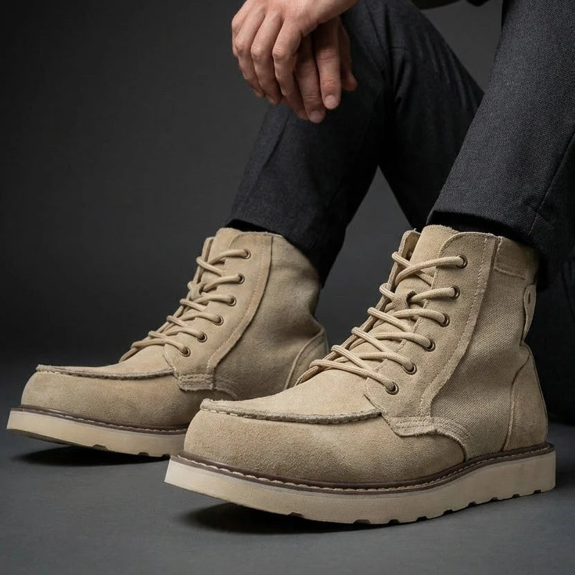 Men's Moc Toe Work Boots – Detail View