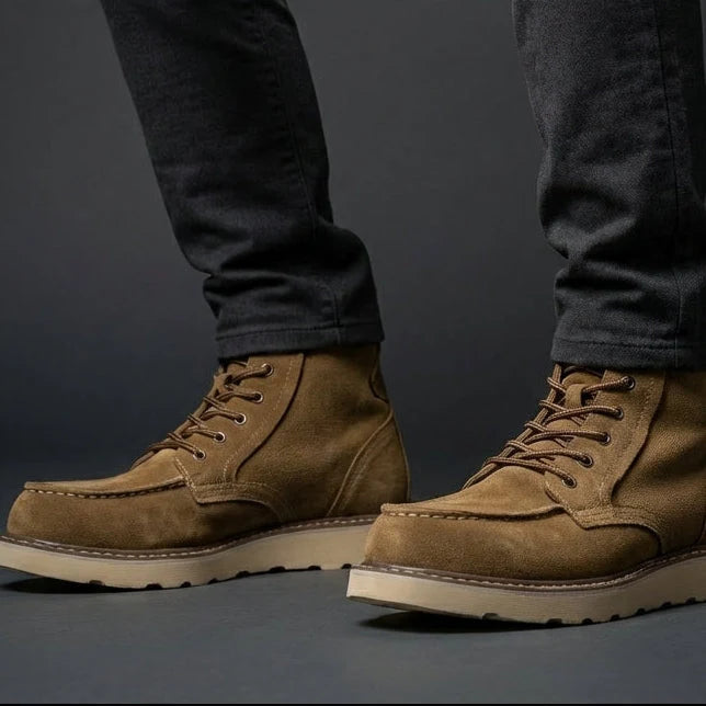 Men's Moc Toe Work Boots – Detail View