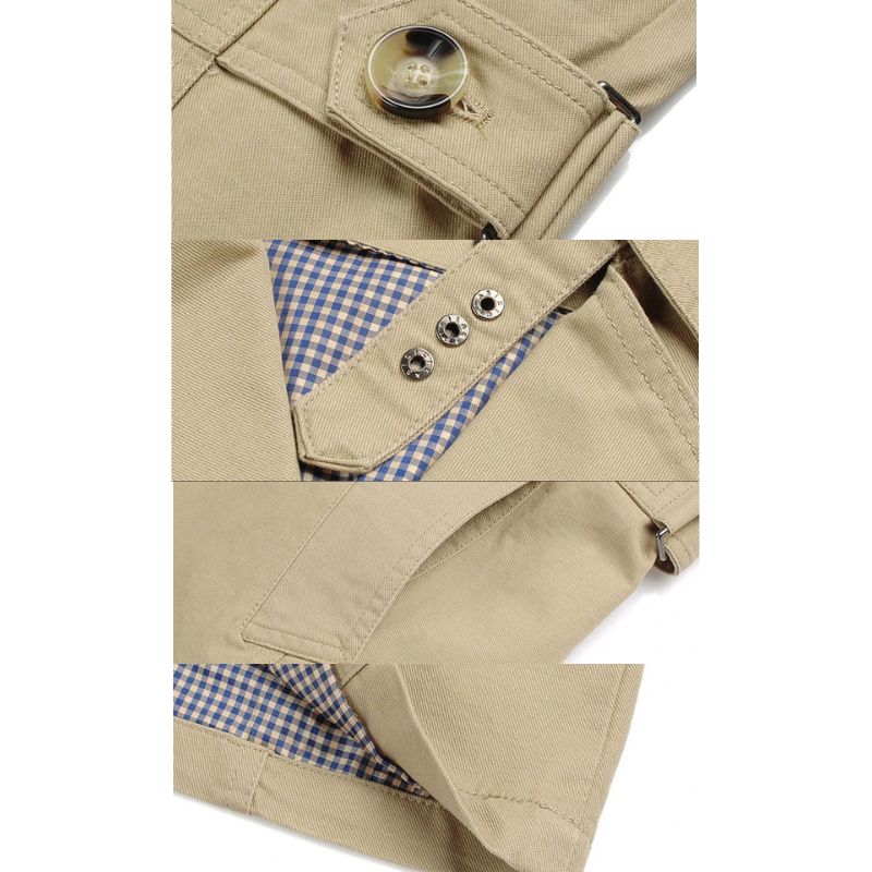 Men's Single-Breasted Trench Coat – Worn View