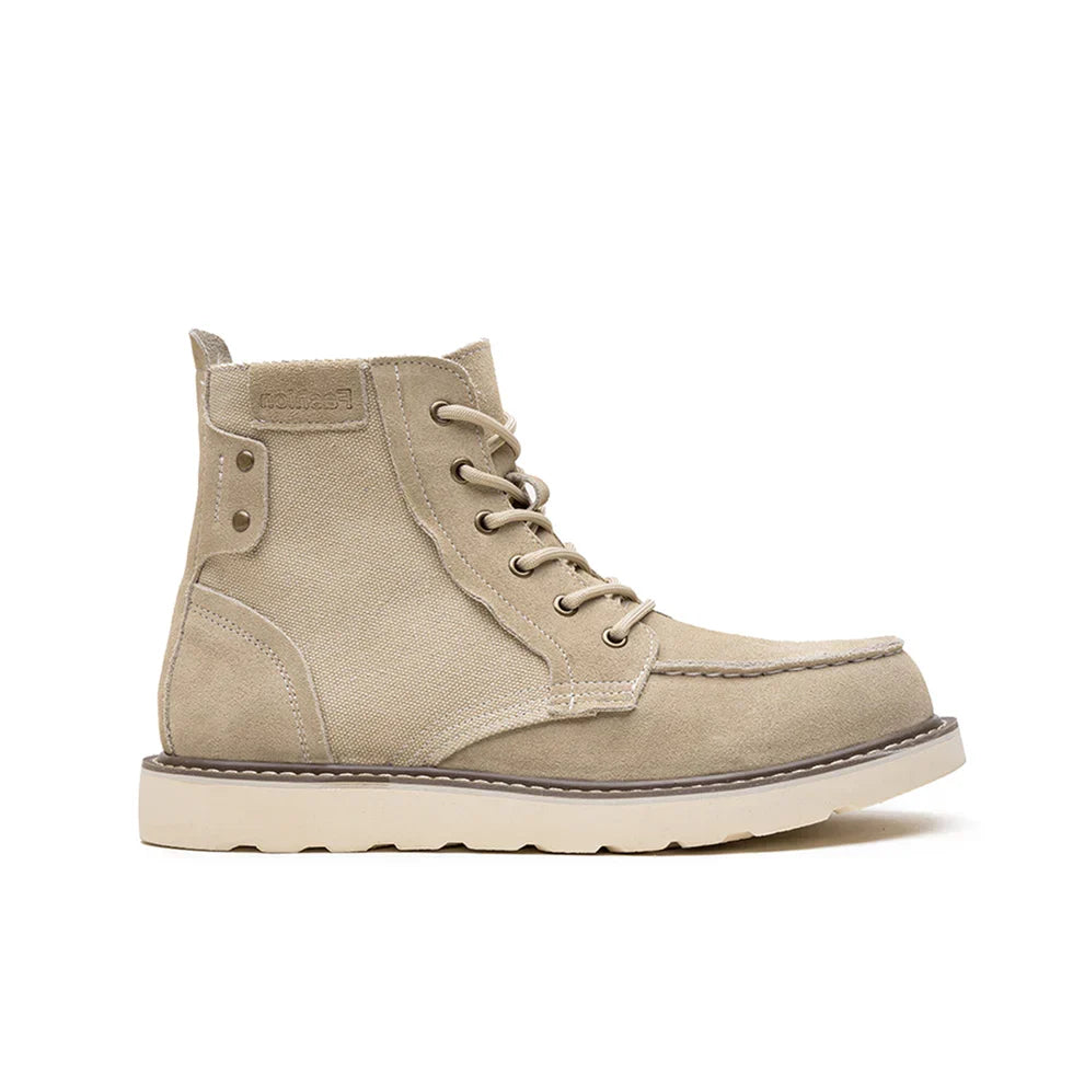 Men's Moc Toe Leather Work Boots – Sole Detail