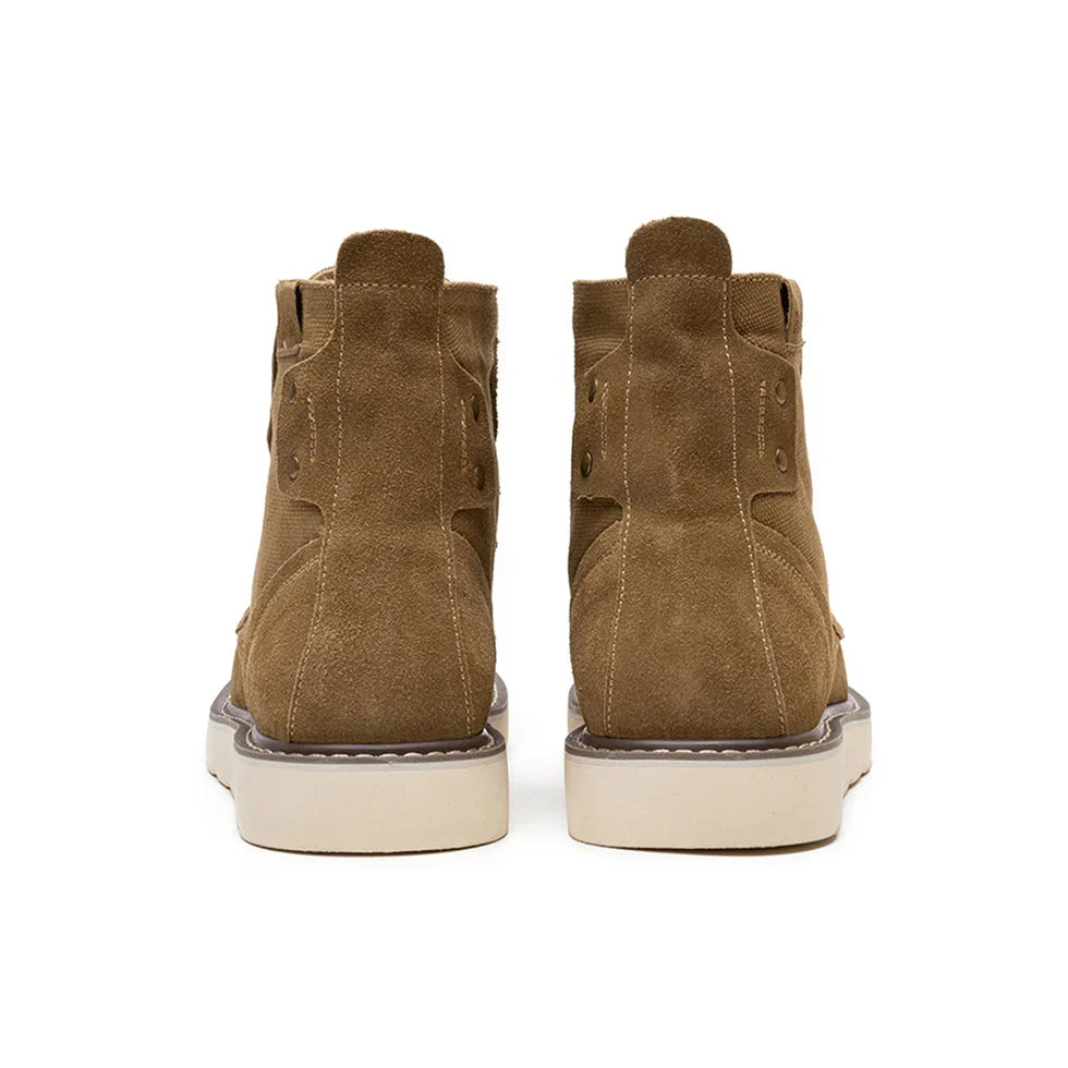 Men's Moc Toe Leather Work Boots – Side View
