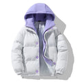 Oversized Hooded Puffer Jacket in White