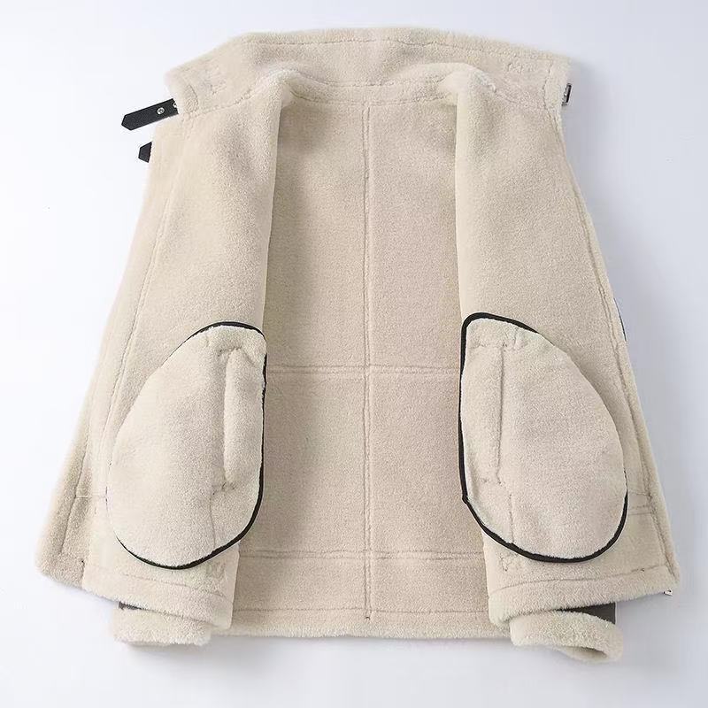 Men's Shearling Aviator Jacket – Worn View
