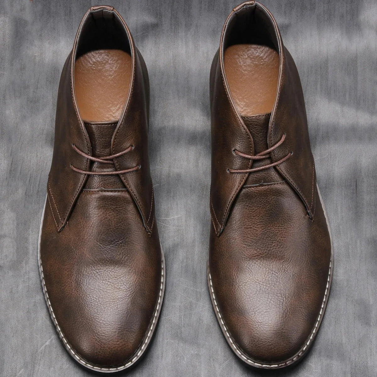 Men's Leather Chukka Boots – Side View