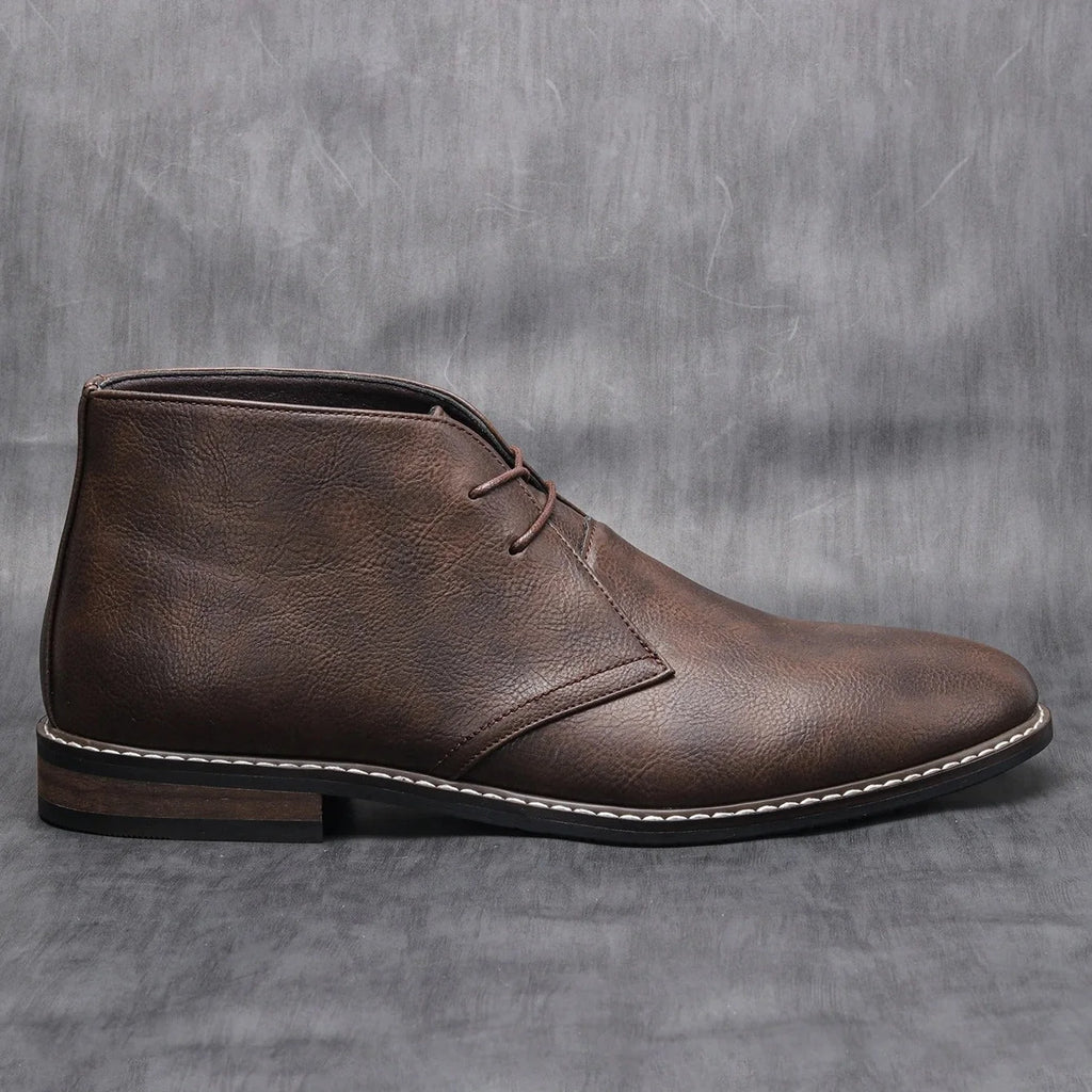Men's Leather Chukka Boots – Worn View