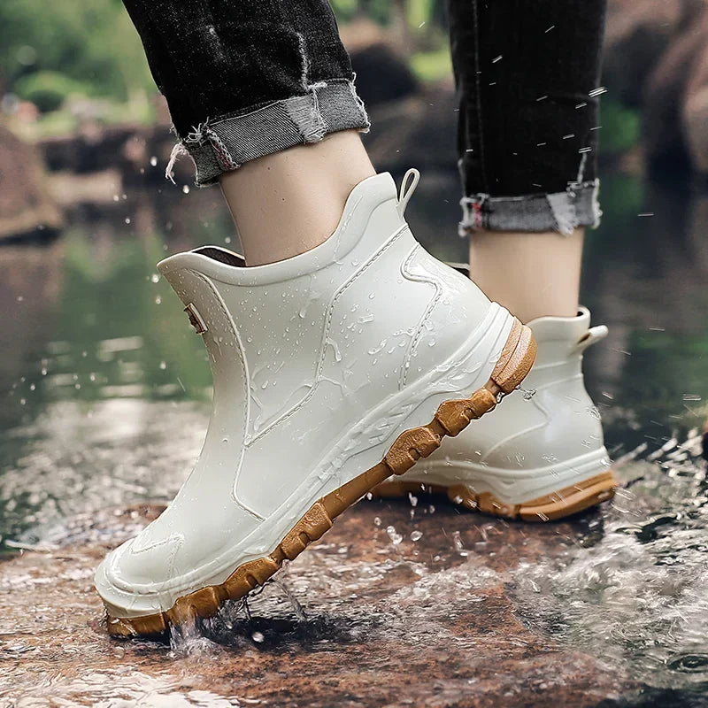 Women's Combat Boots – Worn View