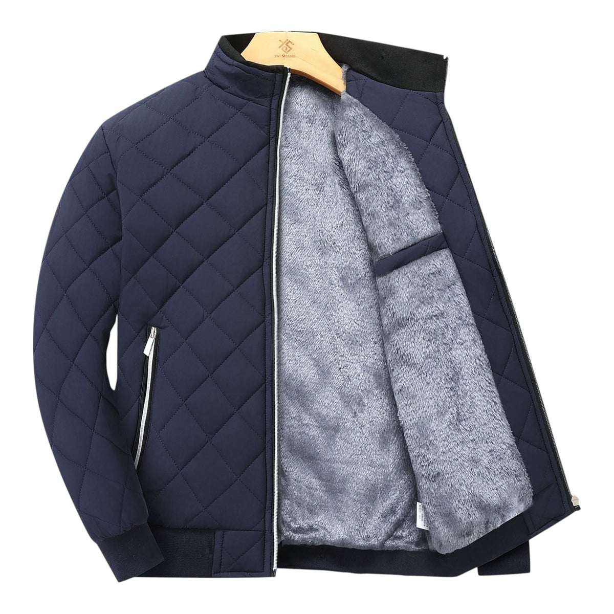 Men's Diamond-Quilted Padded Jacket – Lining Detail