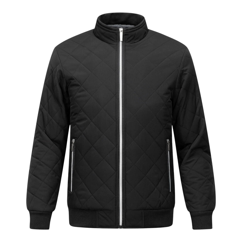 Men's Diamond-Quilted Padded Jacket – Pocket Detail
