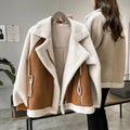 Women's Faux Shearling Jacket in Mocha