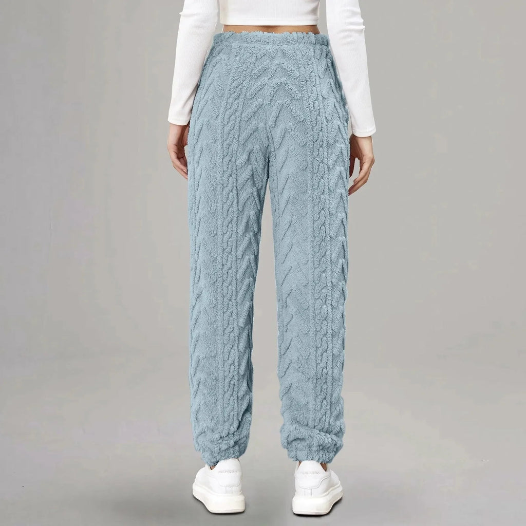 Women's Fleece Jogger Sweatpants in Black