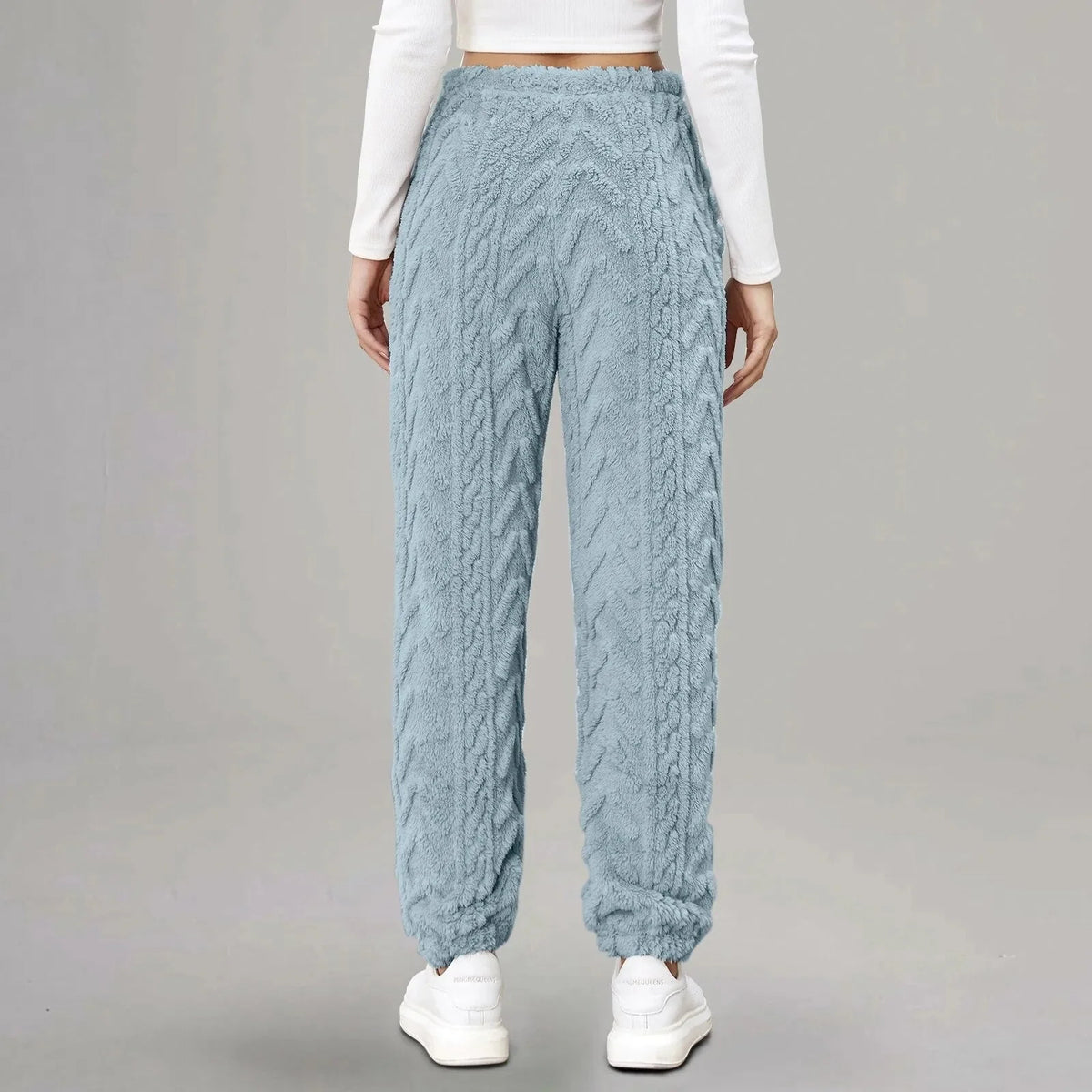 Women's Fleece Jogger Sweatpants in Black