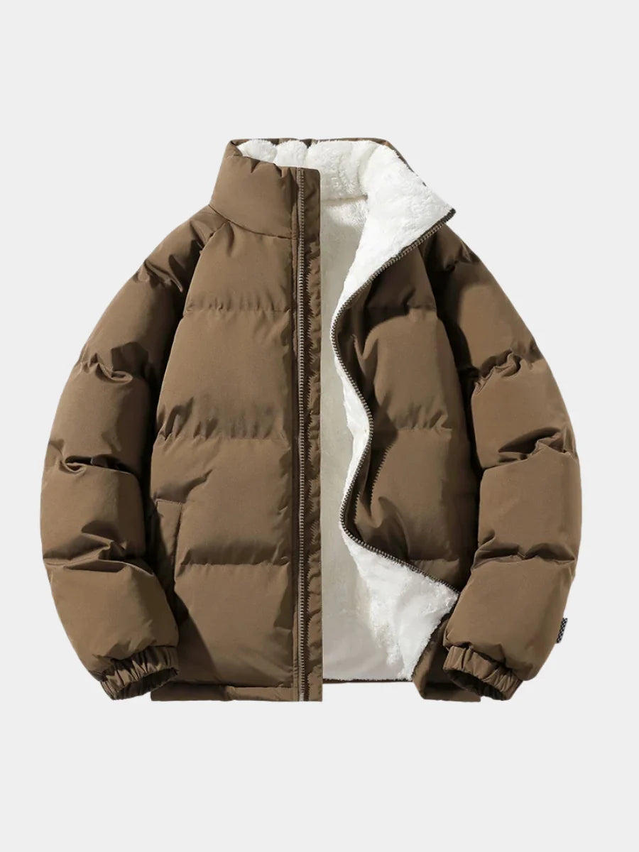 Men's Quilted Puffer Jacket – Detail View