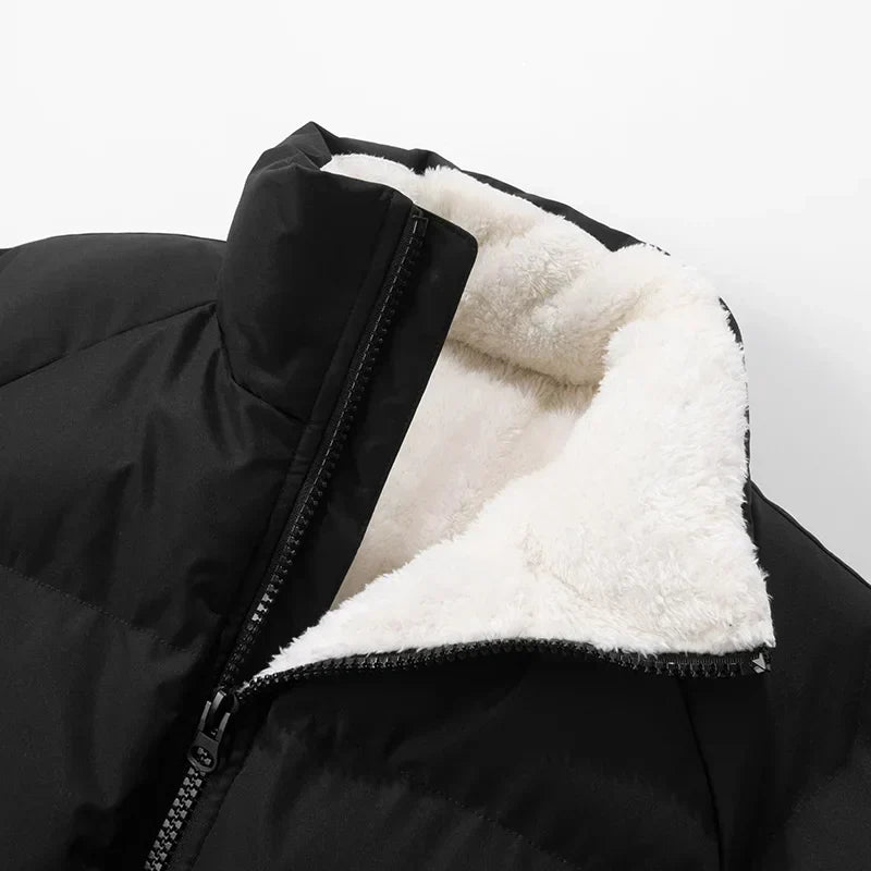Men's Quilted Puffer Jacket – Detail View