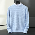 Men's Cashmere Crew Sweater in Blue