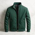 Men's Zip-Front Bomber Jacket in Green