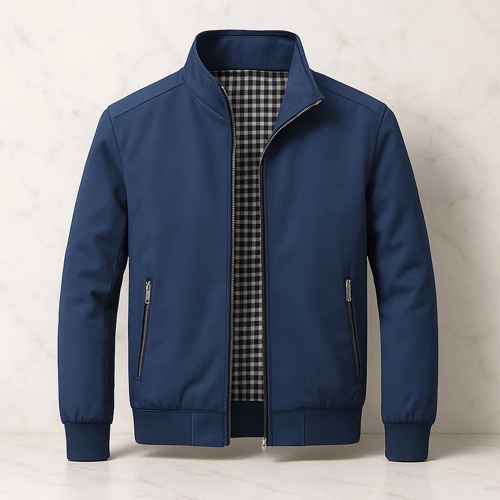 Men's Zip-Front Bomber Jacket – Lining Detail