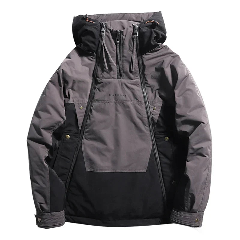 Men's Waterproof Utility Jacket in Black