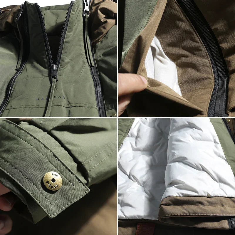 Men's Waterproof Utility Jacket – Detail View