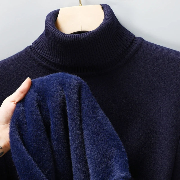 Men's Merino Wool Turtleneck – Cuff Detail