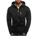 Men's Zip-Up Hoodie in Black