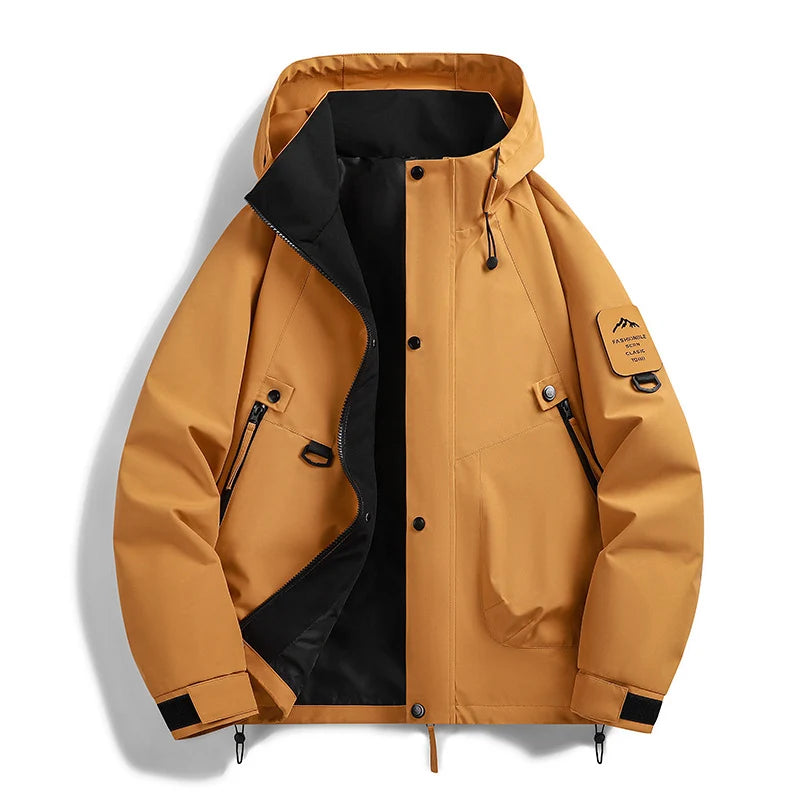 Men's Hooded Rain Jacket – Back View