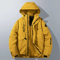 Men's Hooded Insulated Parka in Yellow