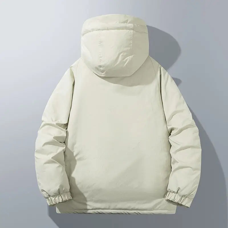 Men's Hooded Insulated Parka in Khaki