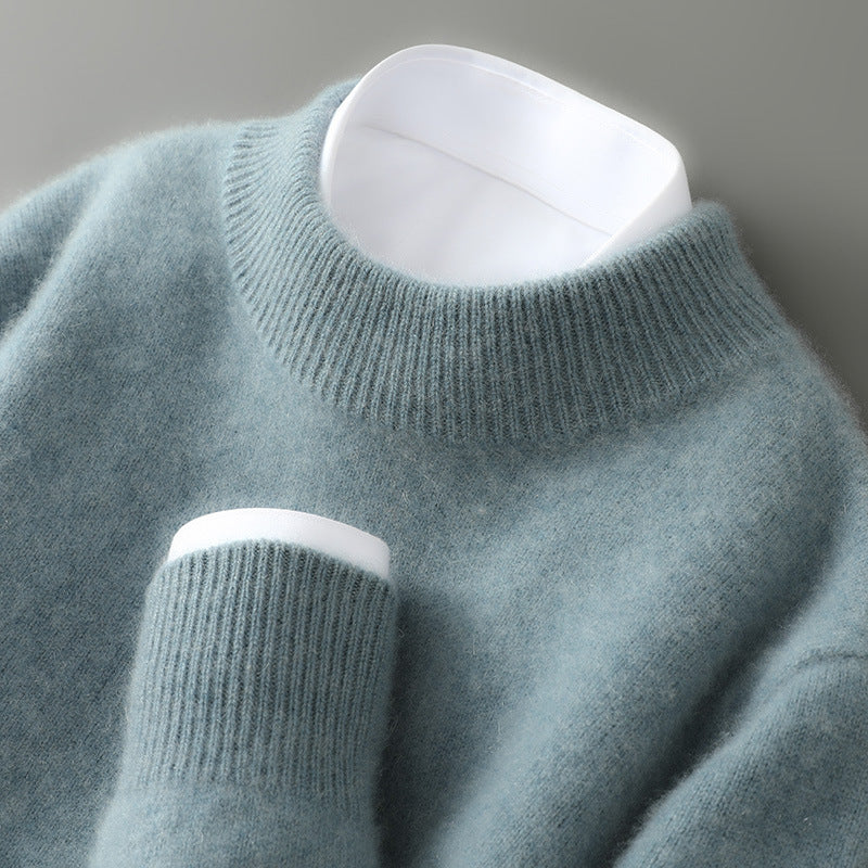 Men's Cashmere-Blend Sweater in Green