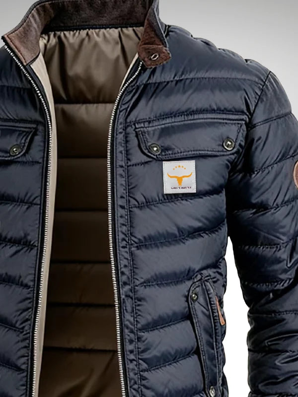 Men's Quilted Jacket – Worn View