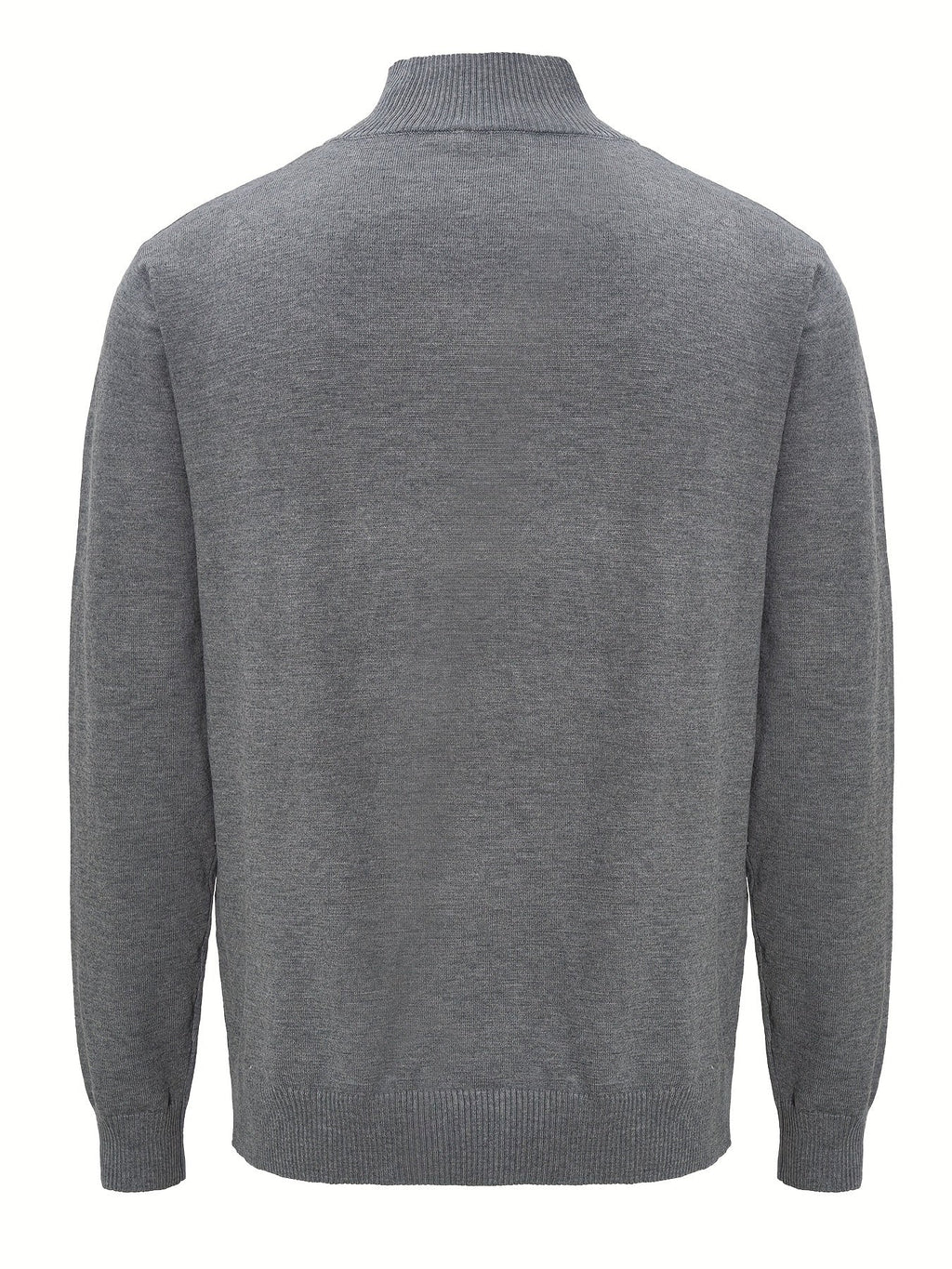 Men's Chunky Knit Quarter-Zip Sweater – Zip Detail