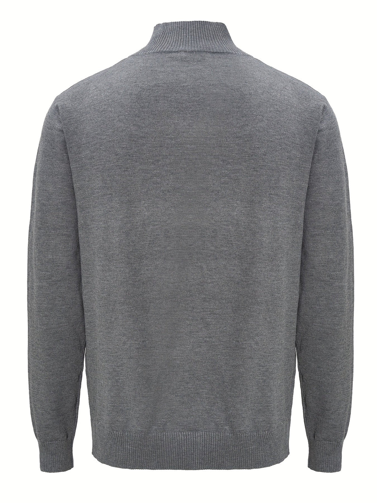 Men's Chunky Knit Quarter-Zip Sweater – Zip Detail