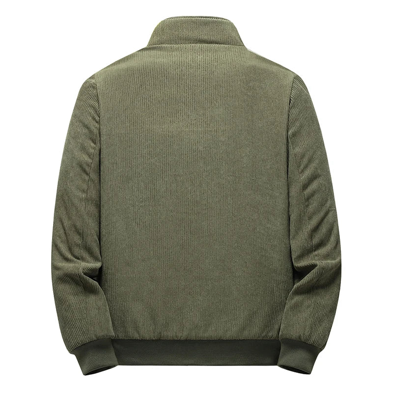 Men's Corduroy Bomber Jacket – Sherpa Lining Detail