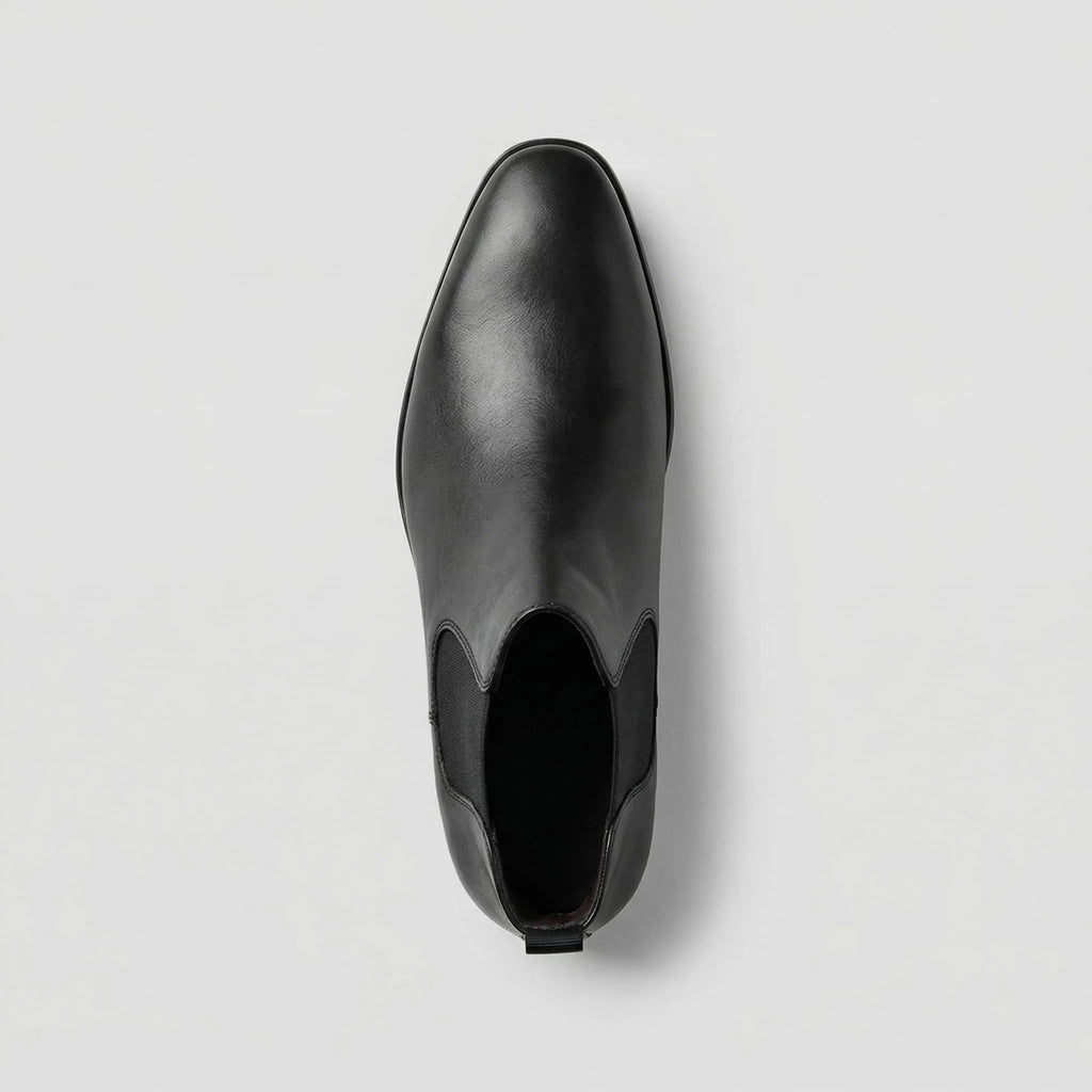 Men's Smooth Leather Chelsea Boots – Detail View