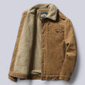 Men's Corduroy Trucker Jacket in Coffee