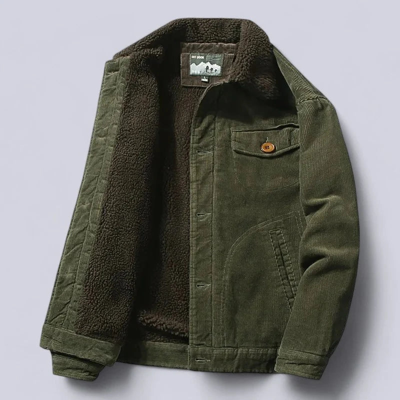 Men's Corduroy Trucker Jacket – Pocket Detail