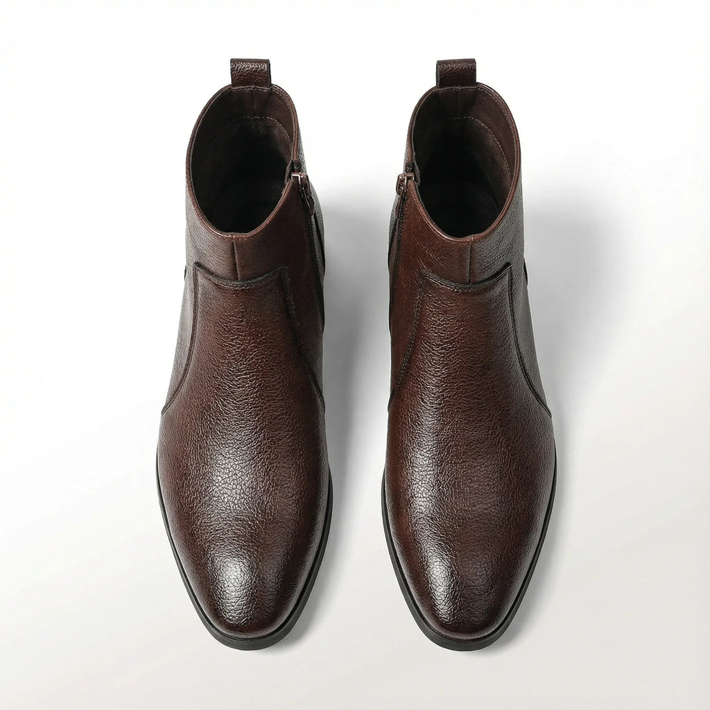 Men's Chelsea boots, back view
