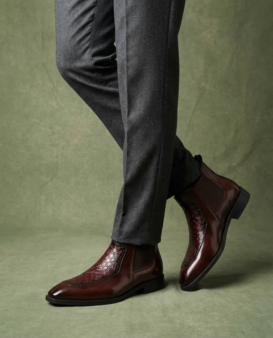 Men's Leather Chelsea Boots – Gusset Detail