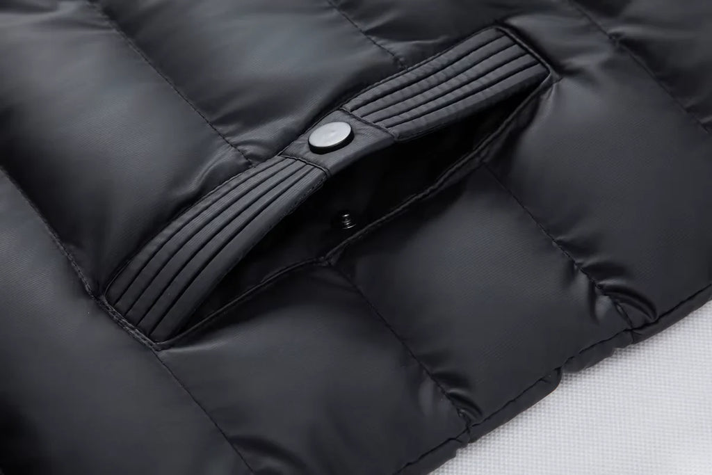 Men's Hybrid Down Jacket – Detail View