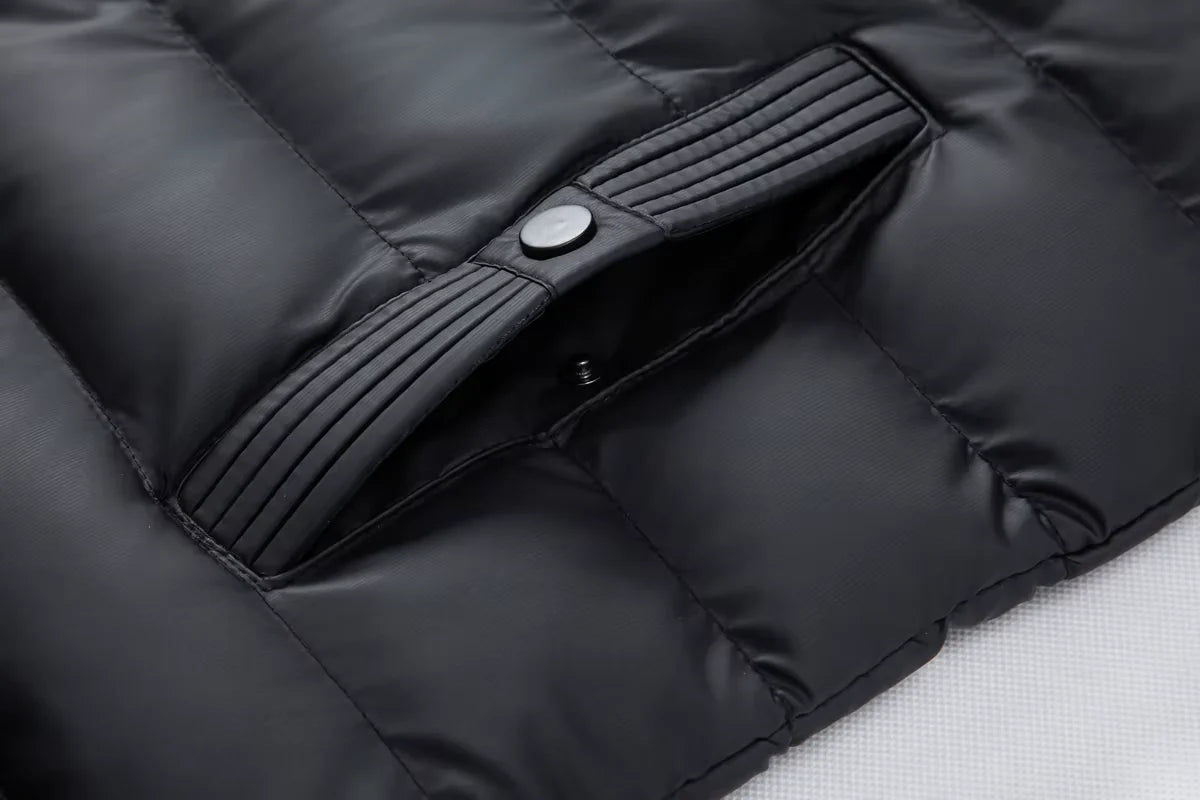 Men's Hybrid Down Jacket – Detail View