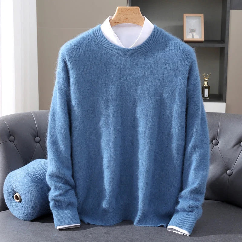 Women's Cashmere Crewneck Sweater in Blue