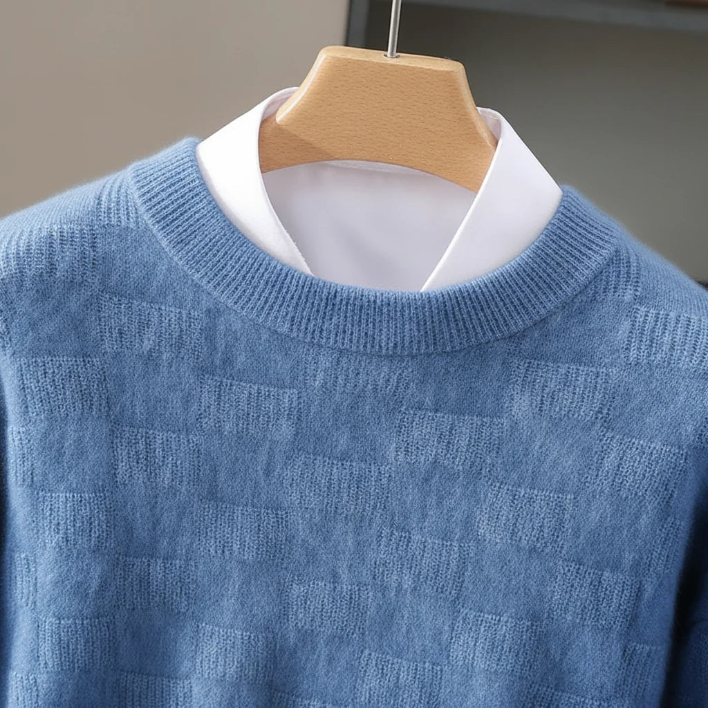 Women's Cashmere Crewneck Sweater in Cream
