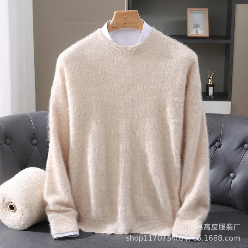 Women's Cashmere Crewneck Sweater in Camel