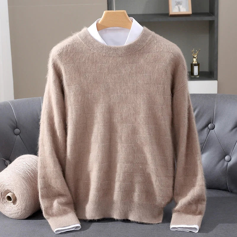 Women's Cashmere Crewneck Sweater in Gray