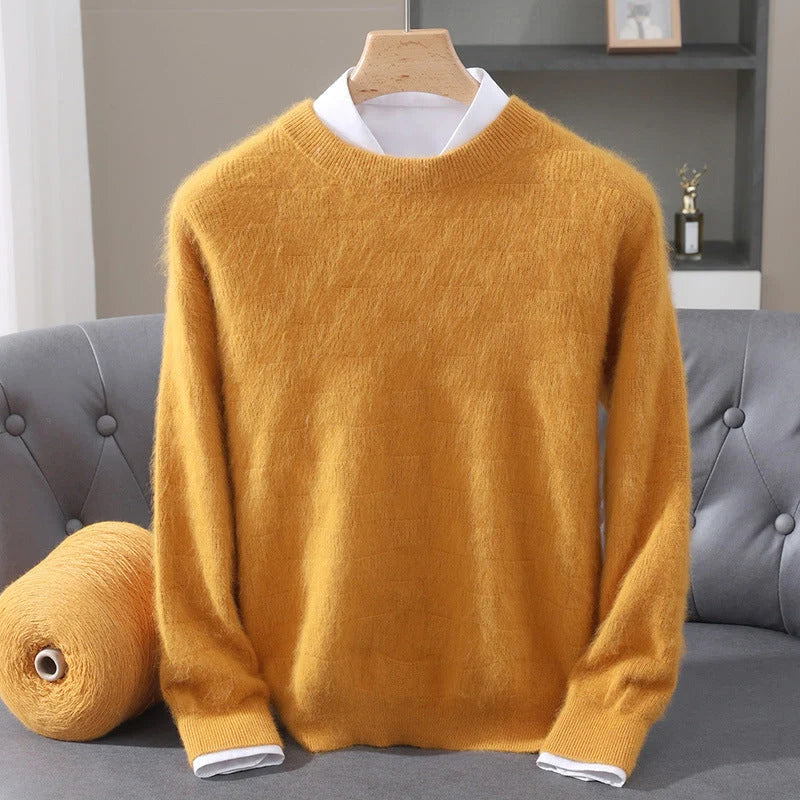 Women's Cashmere Crewneck Sweater – Detail View