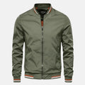 Men's Zip-Front Bomber Jacket in Green