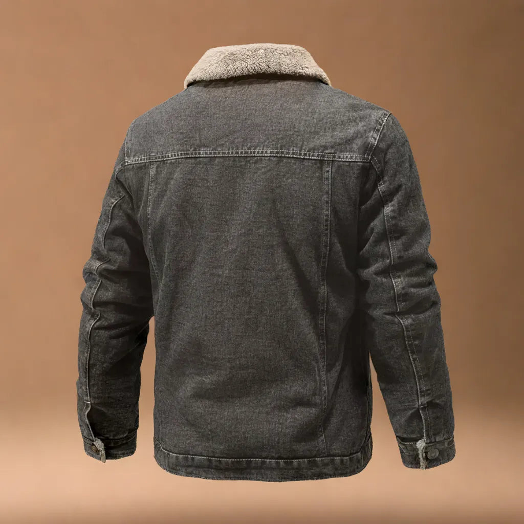 Men's Denim Trucker Jacket – Lining Detail